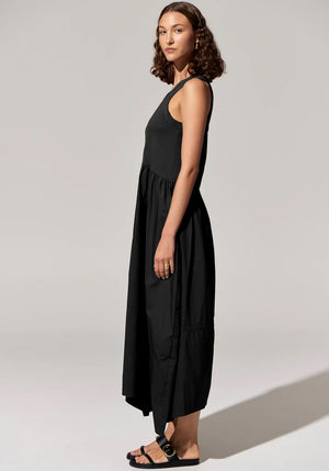 POL Toya Tank Dress - Black Dress - Zabecca Living