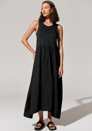 POL Toya Tank Dress - Black Dress - Zabecca Living