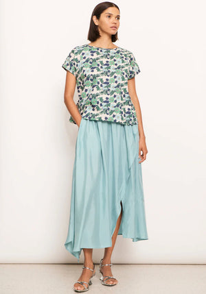 POL Vault Wrap Skirt - Blue Skirt - Zabecca Living