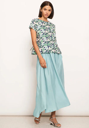 POL Vault Wrap Skirt - Blue Skirt - Zabecca Living