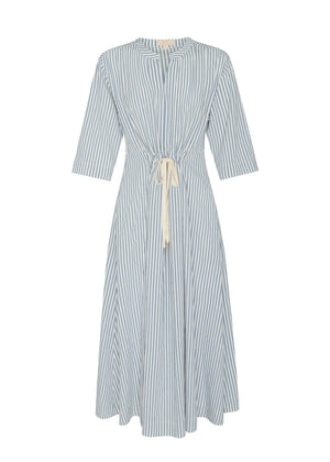 POL Vera Shirt Dress - Blue stripe Dress - Zabecca Living
