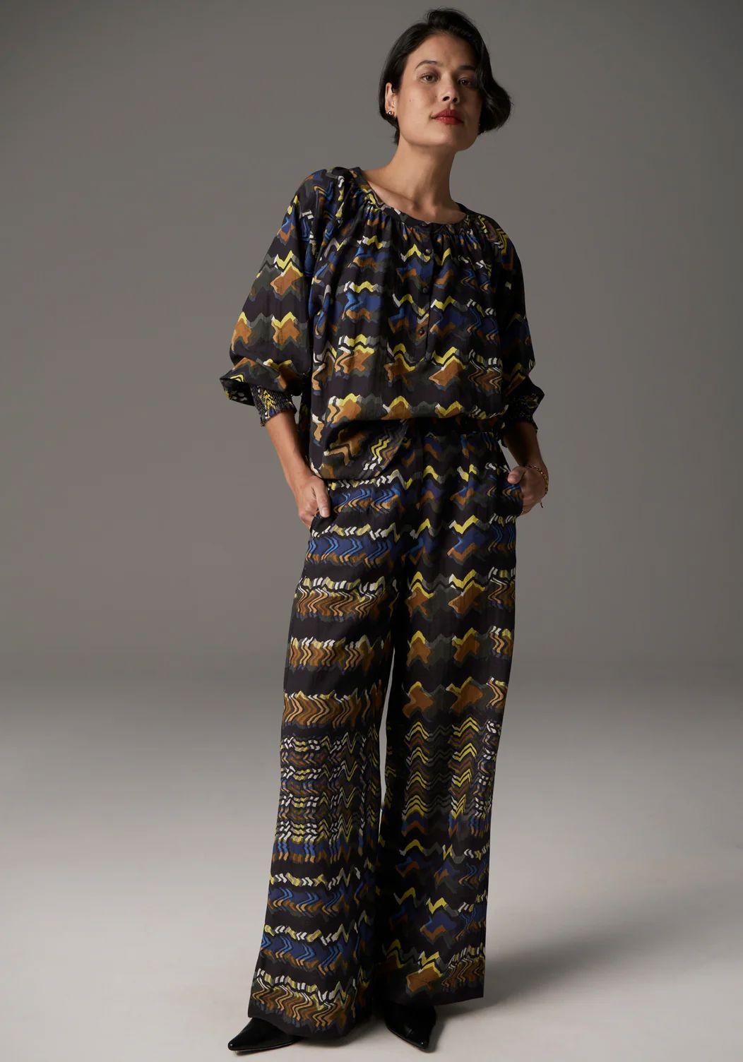 POL Wide Leg Pant - Kolide Print PANTS - Zabecca Living