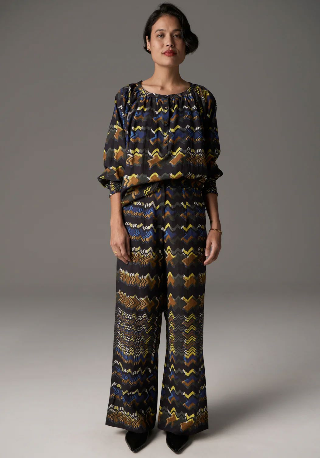 POL Wide Leg Pant - Kolide Print PANTS - Zabecca Living