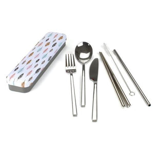 RETRO KITCHEN Carry Your Cutlery - Leaves Cutlery - Zabecca Living