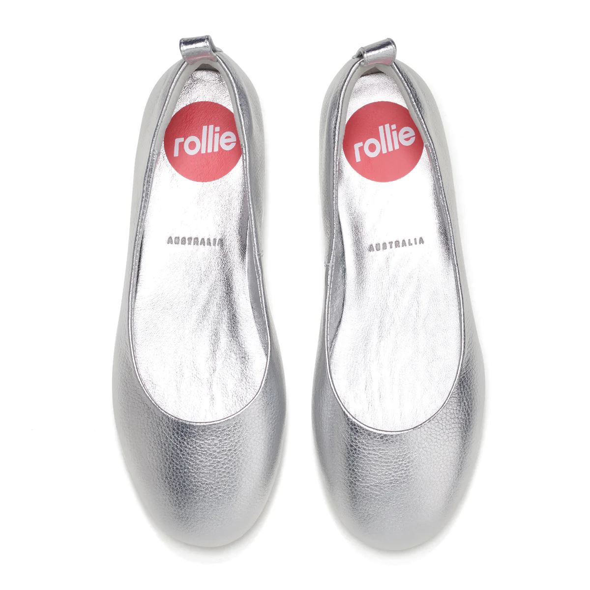 ROLLIE Ballet Flat - Silver Tumble SHOES - Zabecca Living