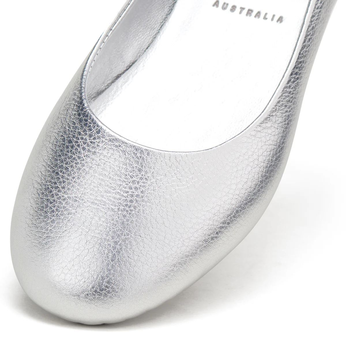 ROLLIE Ballet Flat - Silver Tumble SHOES - Zabecca Living