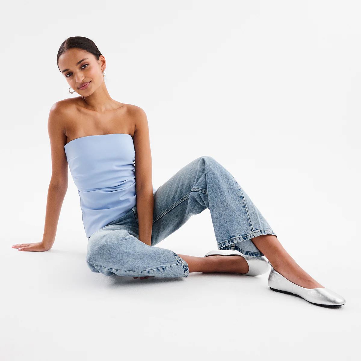 ROLLIE Ballet Flat - Silver Tumble SHOES - Zabecca Living