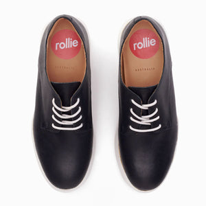 ROLLIE Derby Shoe - City Black FOOTWEAR - Zabecca Living