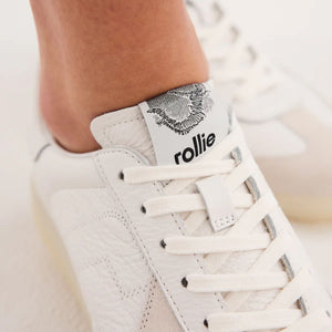 ROLLIE Pace Sneaker - All White Clear SNEAKERS - Zabecca Living