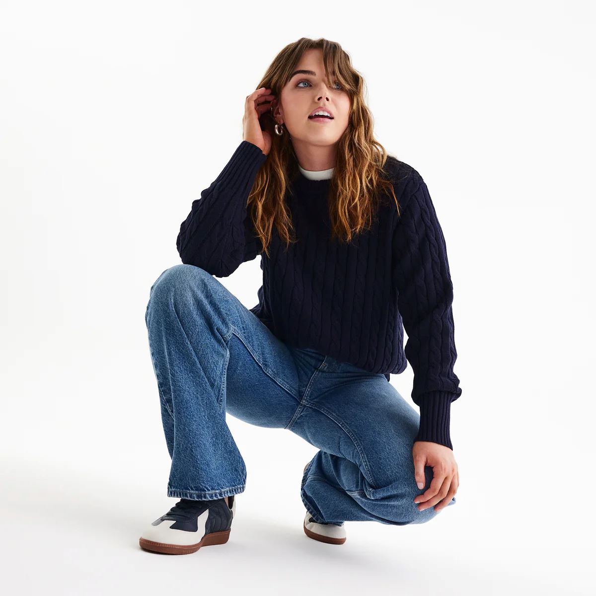 ROLLIE Pace Sneaker Navy - Retro Gum FOOTWEAR - Zabecca Living