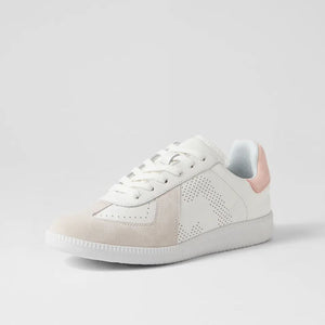 ROLLIE Pace Sneaker - White and Snow Pink SNEAKERS - Zabecca Living