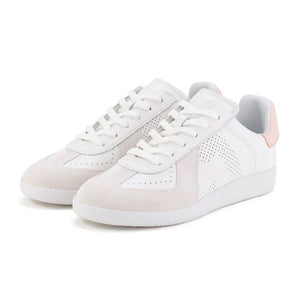 ROLLIE Pace Sneaker - White and Snow Pink SNEAKERS - Zabecca Living