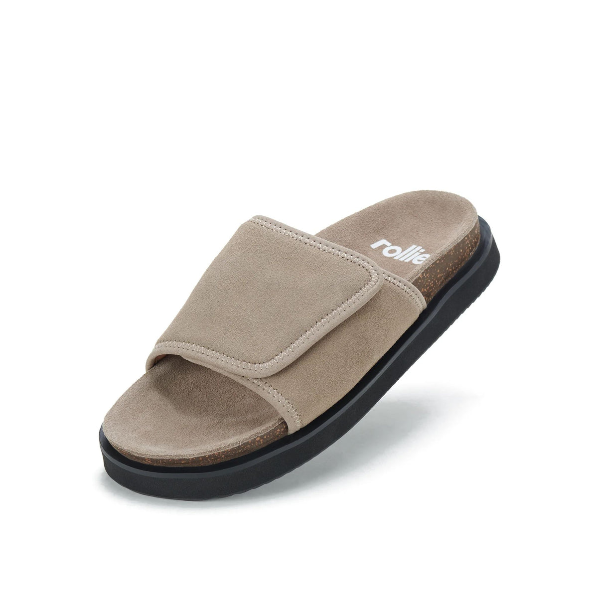 ROLLIE Rhodes Slide - Taupe SANDALS - Zabecca Living