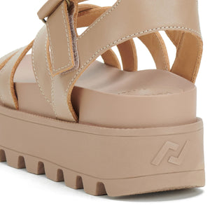 ROLLIE Zeze Multi All Wedge - Latte SANDALS - Zabecca Living