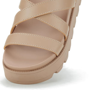 ROLLIE Zeze Multi All Wedge - Latte SANDALS - Zabecca Living