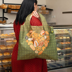 RUBY OLIVE Shopping Bag - Oh Carb My Heart SHOPPING BAG - Zabecca Living
