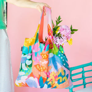 RUBY OLIVE Shopping Bag - Steph Chapman Flower SHOPPING BAG - Zabecca Living