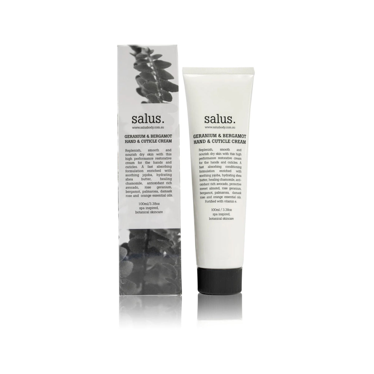 SALUS Geranium &amp; Bergamont Hand &amp; Cuticle Cream - 100ml HAND CREAM - Zabecca Living