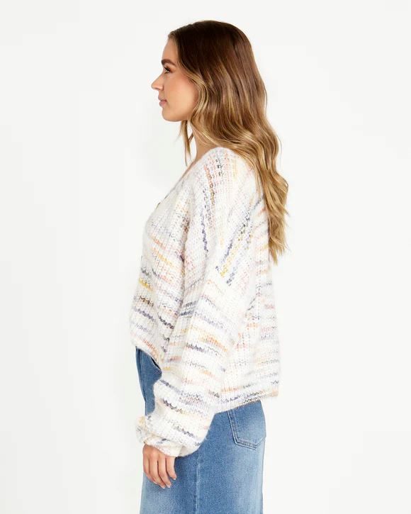 SASS Pepper Space Cardi - Rainbow Marle CARDIGAN - Zabecca Living
