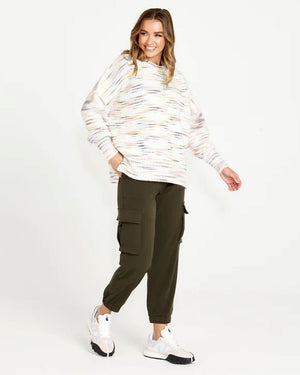 SASS Pepper Space Jumper - Rainbow Marle Jumpers + Knitwear - Zabecca Living