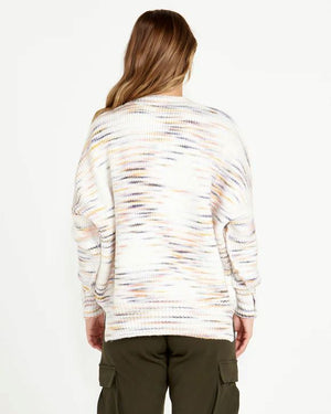 SASS Pepper Space Jumper - Rainbow Marle Jumpers + Knitwear - Zabecca Living