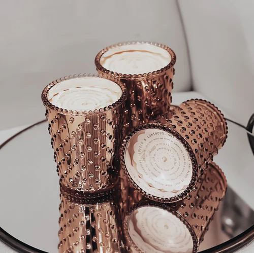 SIMPATICO Hobnail 100 Hour Candle - Fir &amp; Grapefruit CANDLE - Zabecca Living