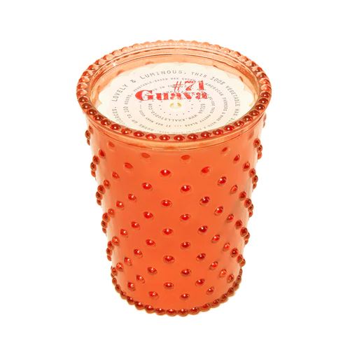 SIMPATICO Hobnail 100 Hour Candle - Guava CANDLE - Zabecca Living
