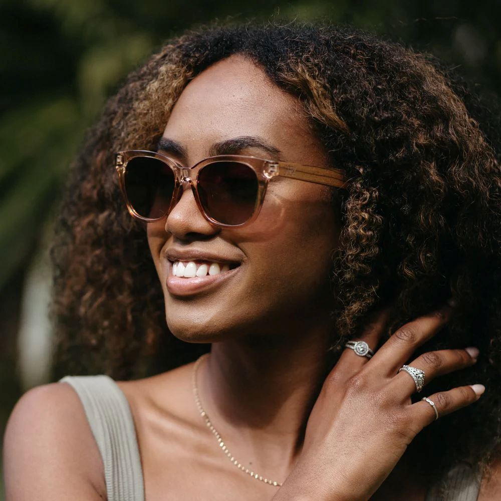 SOEK Lila Grace Sunglasses - Champagne Sunglasses - Zabecca Living