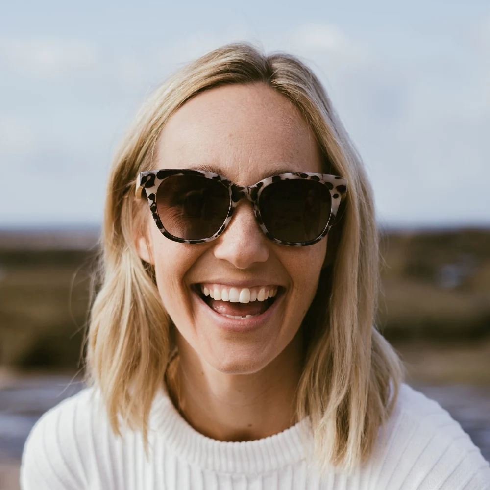 SOEK Lila Grace Sunglasses - Ivory Tortoise Sunglasses - Zabecca Living