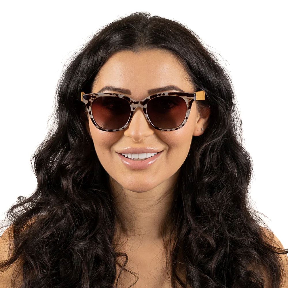 SOEK Lila Grace Sunglasses - Ivory Tortoise Sunglasses - Zabecca Living