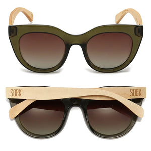 SOEK Milla Sunglasses - Khaki Sunglasses - Zabecca Living