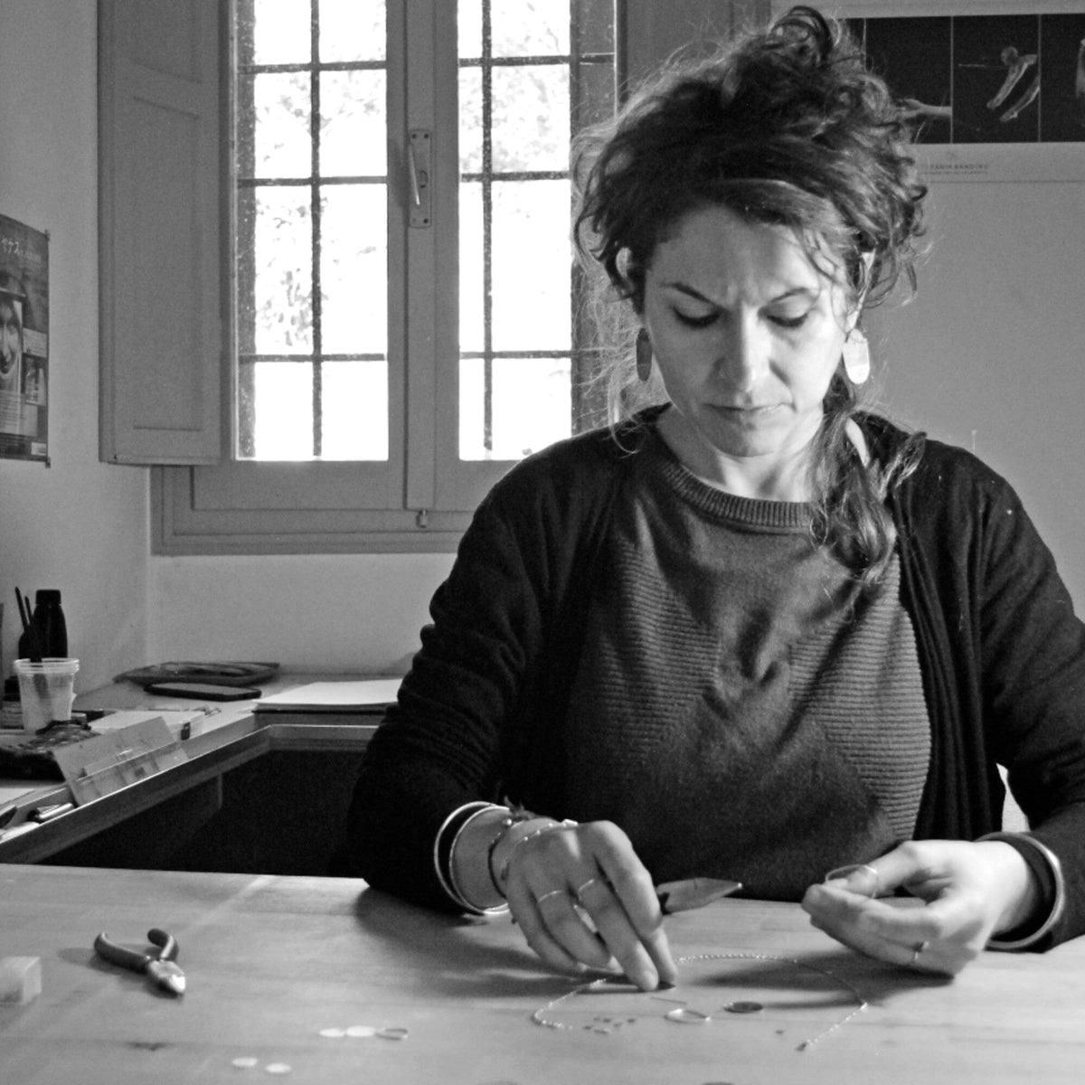 STEFANIA Sardinia Arcaica Silver Heart Bracelet - Red BRACELET - Zabecca Living