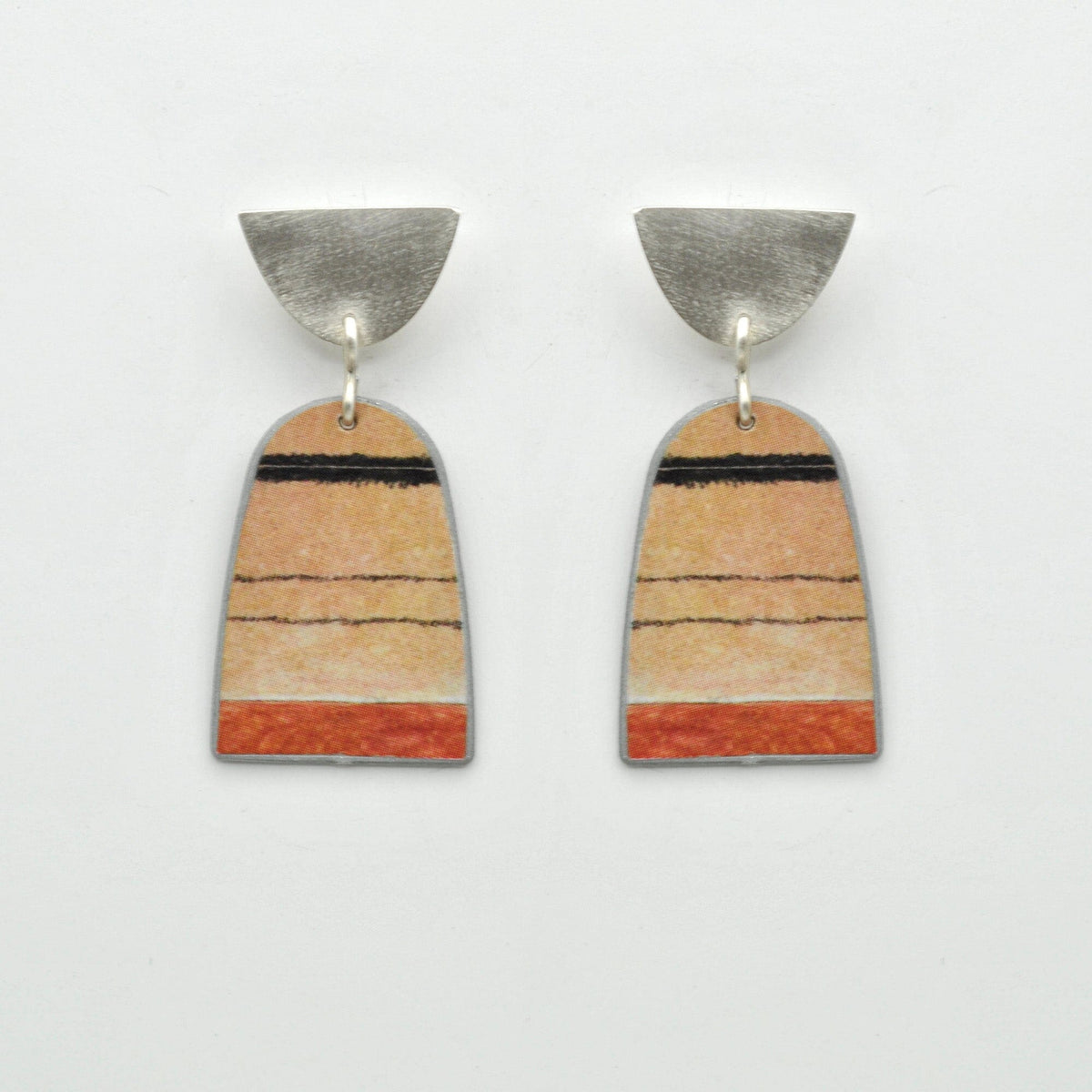 STEFANIA Sardinia Mediterranea Medium Earrings - Terracotta Earrings - Zabecca Living