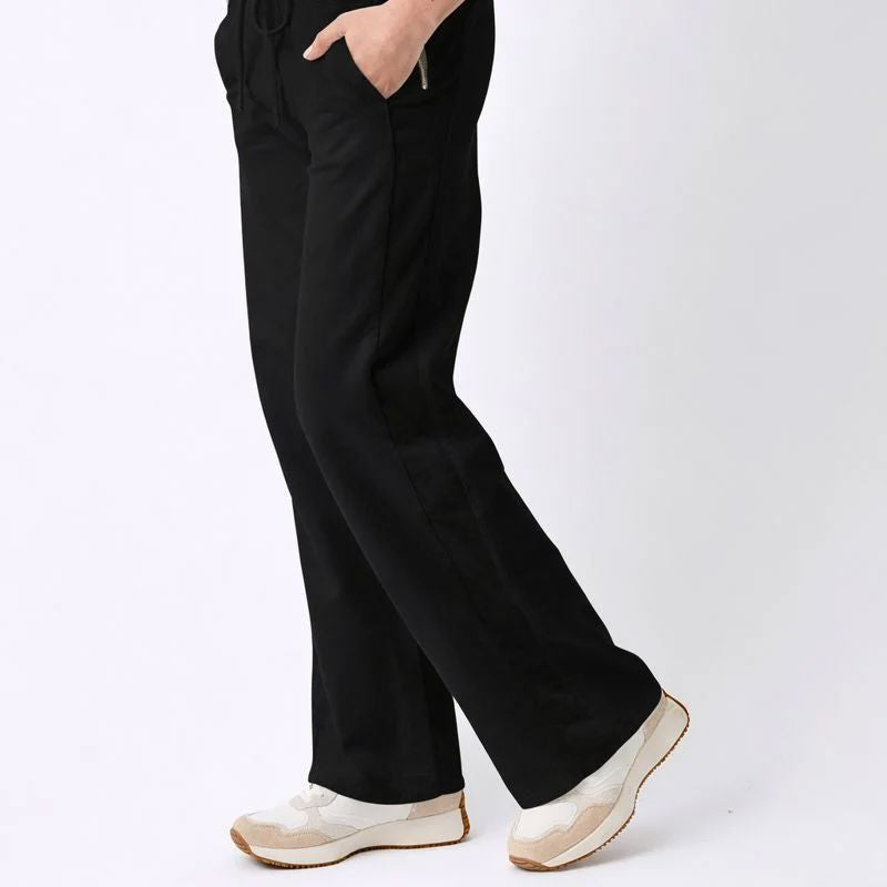 SUZY D LONDON Ultimate Palazzo Pants - Black JOGGER - Zabecca Living