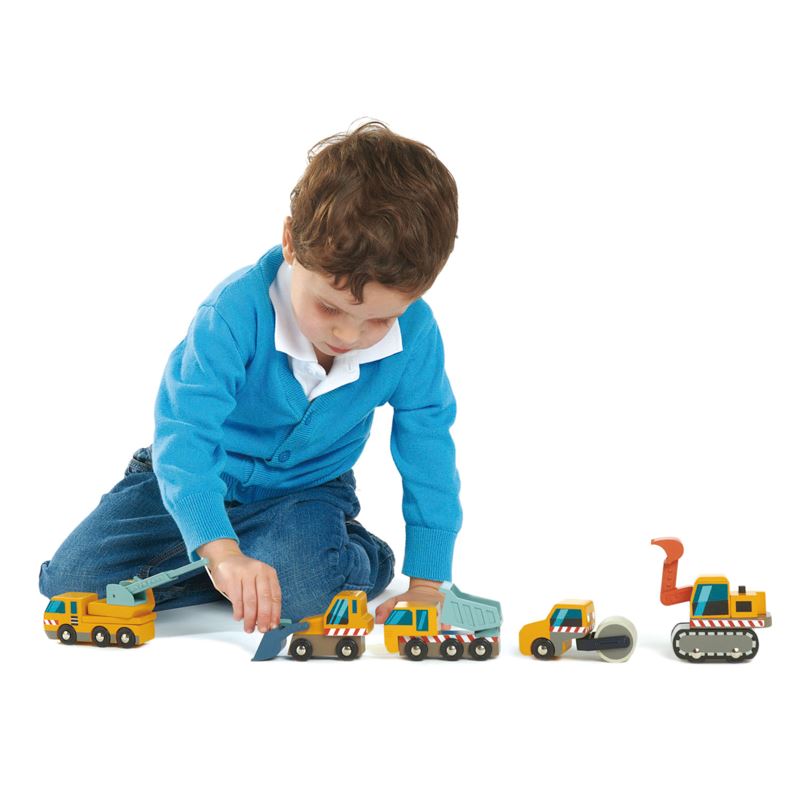 TENDER LEAF Wooden Construction Excavator PRE-SCHOOL (3-5 Yrs) - Zabecca Living