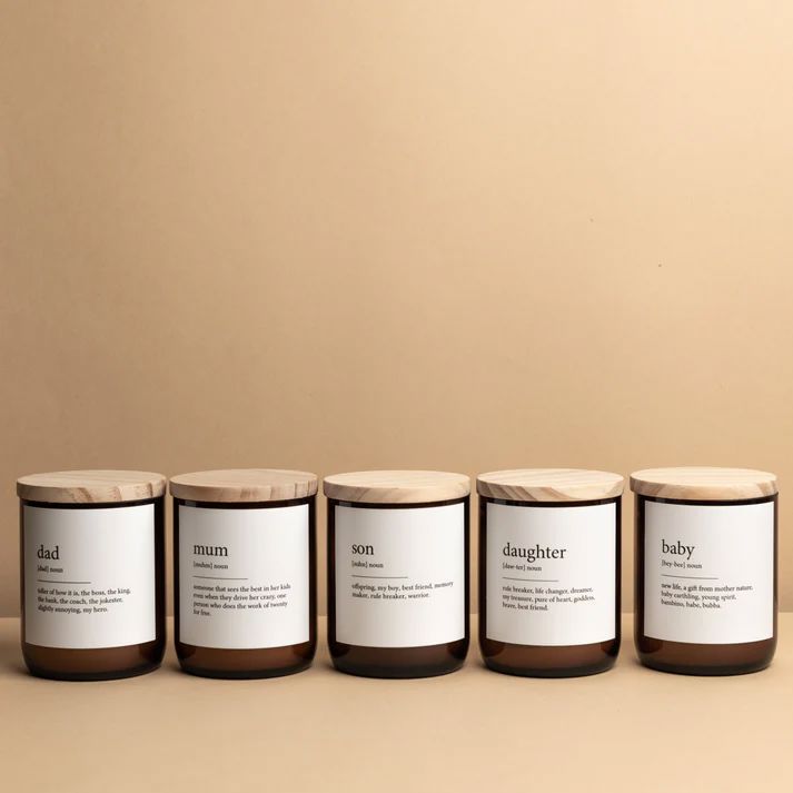 THE COMMONFOLK Dictionary Meaning Candle - Family CANDLE - Zabecca Living