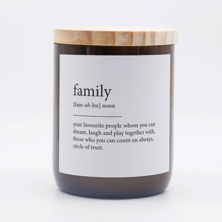 THE COMMONFOLK Dictionary Meaning Candle - Family CANDLE - Zabecca Living