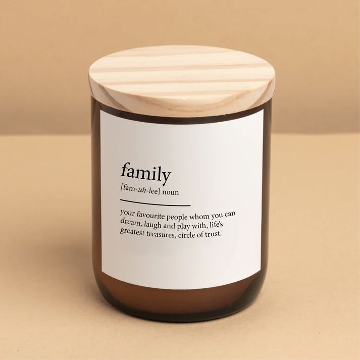THE COMMONFOLK Dictionary Meaning Candle - Family CANDLE - Zabecca Living