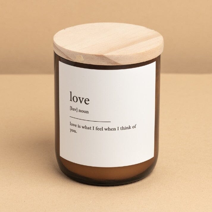 THE COMMONFOLK Dictionary Meaning Candle - Love CANDLE - Zabecca Living