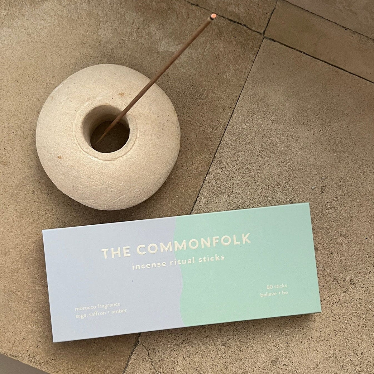 THE COMMONFOLK Waves Incense Ritual Sticks - Morocco CANDLE - Zabecca Living