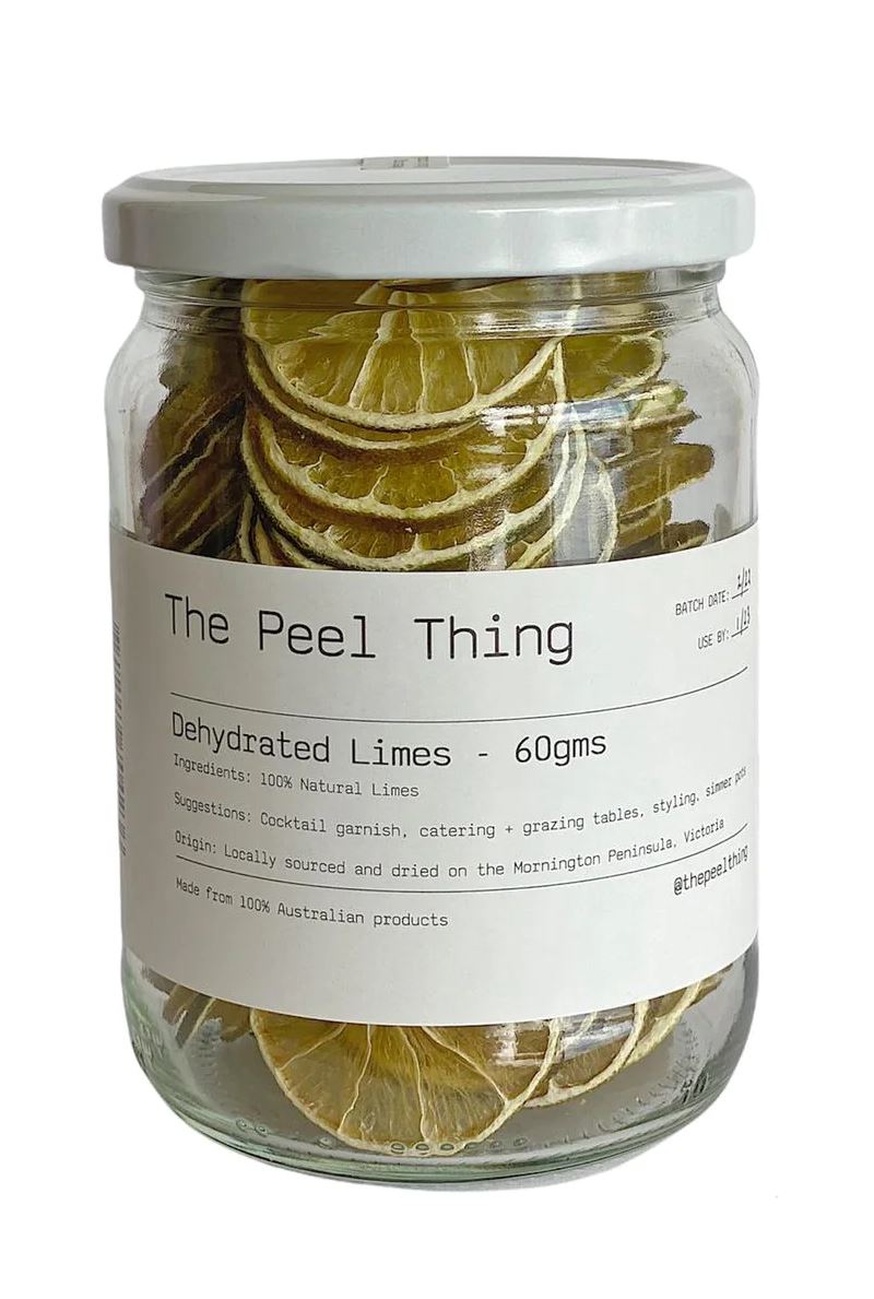 THE PEEL THING Natural Dehydrated Fruit Slices 60gms - Lime COFFEE, TEA &amp; DRINKS - Zabecca Living