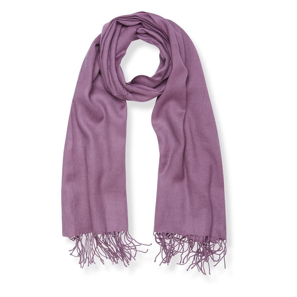 THE SCARF COMPANY Merino Plain Scarf - Mauve scarf - Zabecca Living