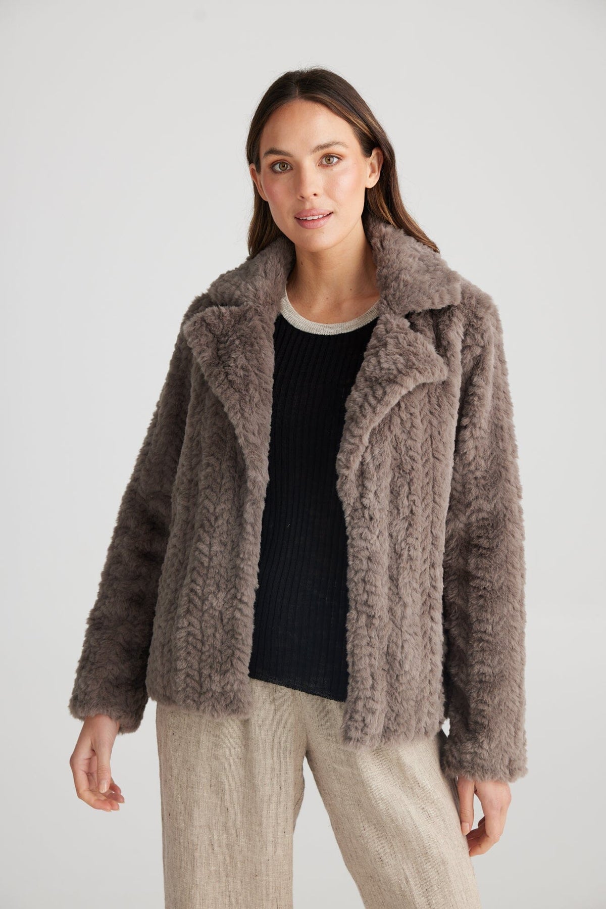 THE SHANTY CORPORATION Alejandra Jacket - Stone Jacket - Zabecca Living