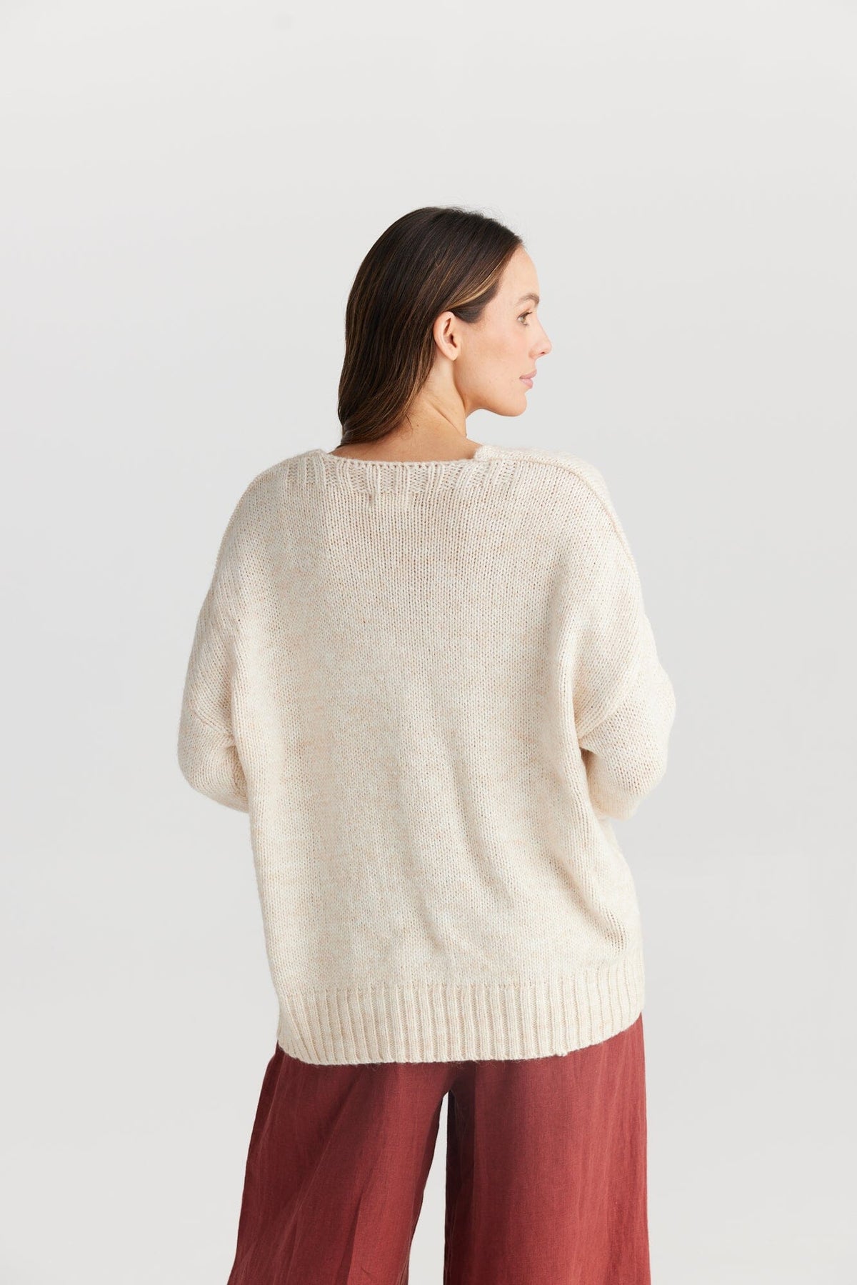 THE SHANTY CORPORATION Amar Knit - Natural Jumpers + Knitwear - Zabecca Living