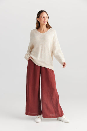 THE SHANTY CORPORATION Amar Knit - Natural Jumpers + Knitwear - Zabecca Living