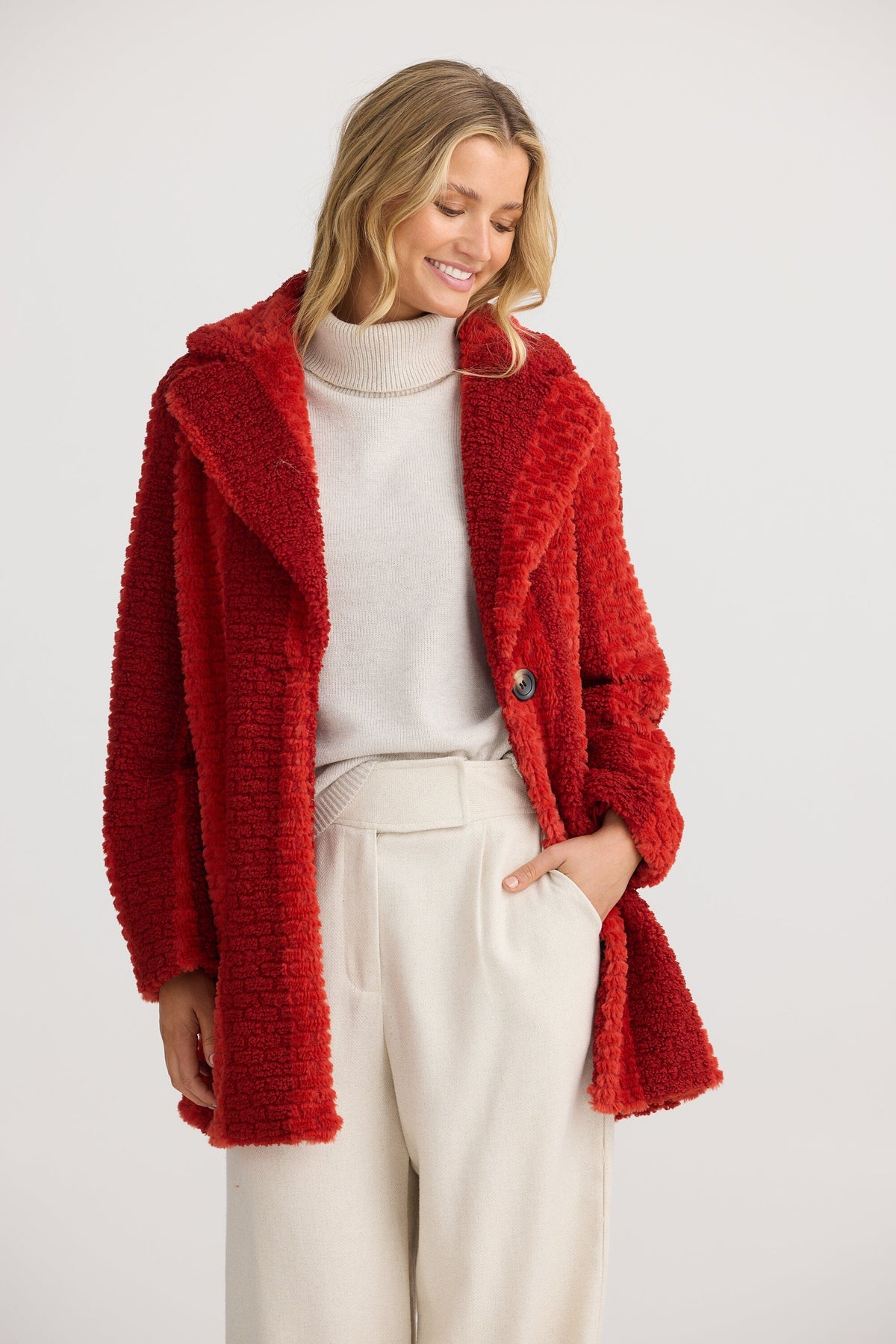 THE SHANTY CORPORATION Cadiz Jacket - Red Jacket - Zabecca Living