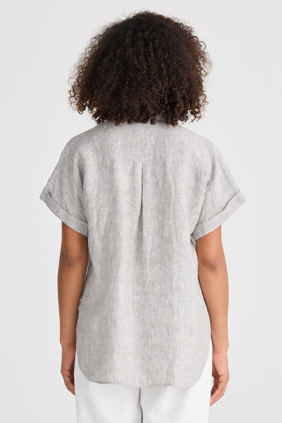 THE SHANTY CORPORATION Dune Shirt - Charcoal Fleck Shirts &amp; Blouses - Zabecca Living