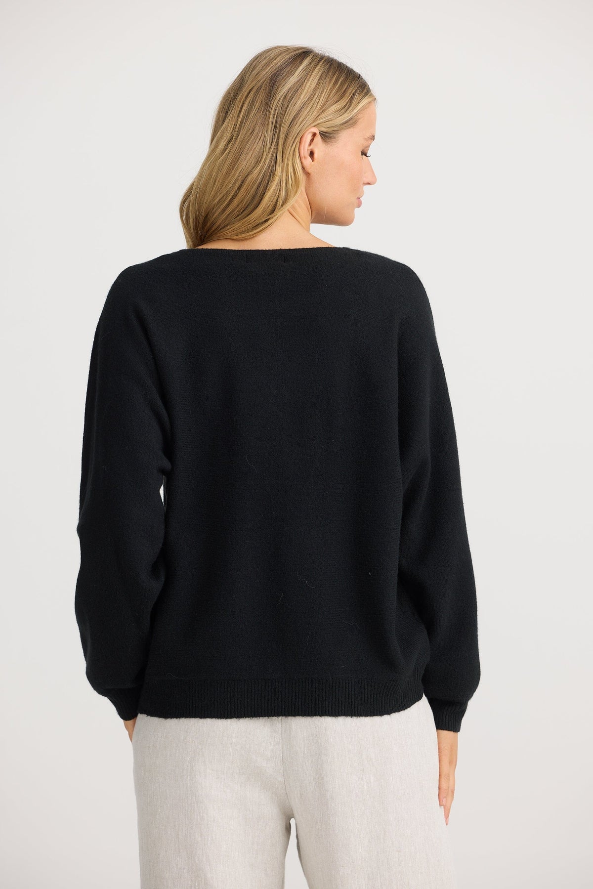 THE SHANTY CORPORATION Freddie Knit - Black Jumpers + Knitwear - Zabecca Living