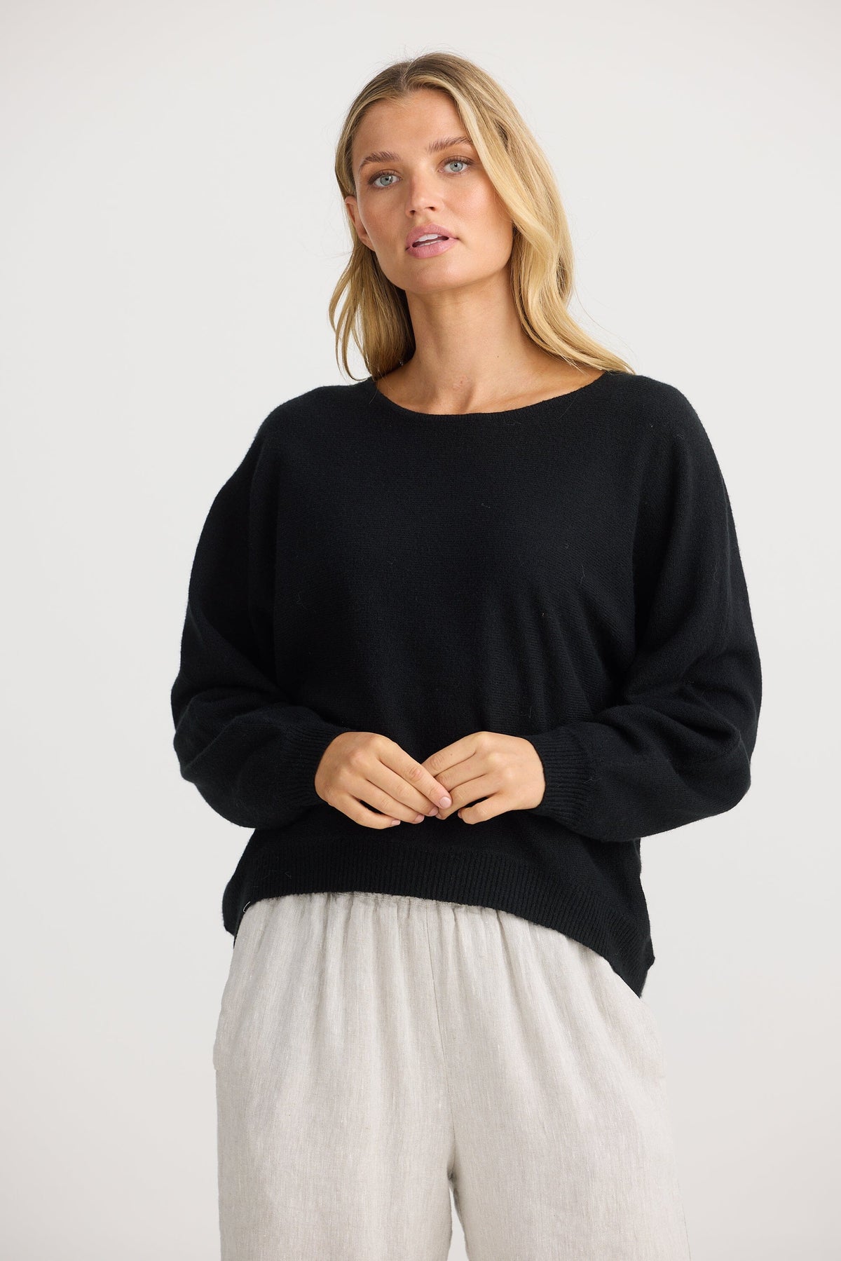 THE SHANTY CORPORATION Freddie Knit - Black Jumpers + Knitwear - Zabecca Living