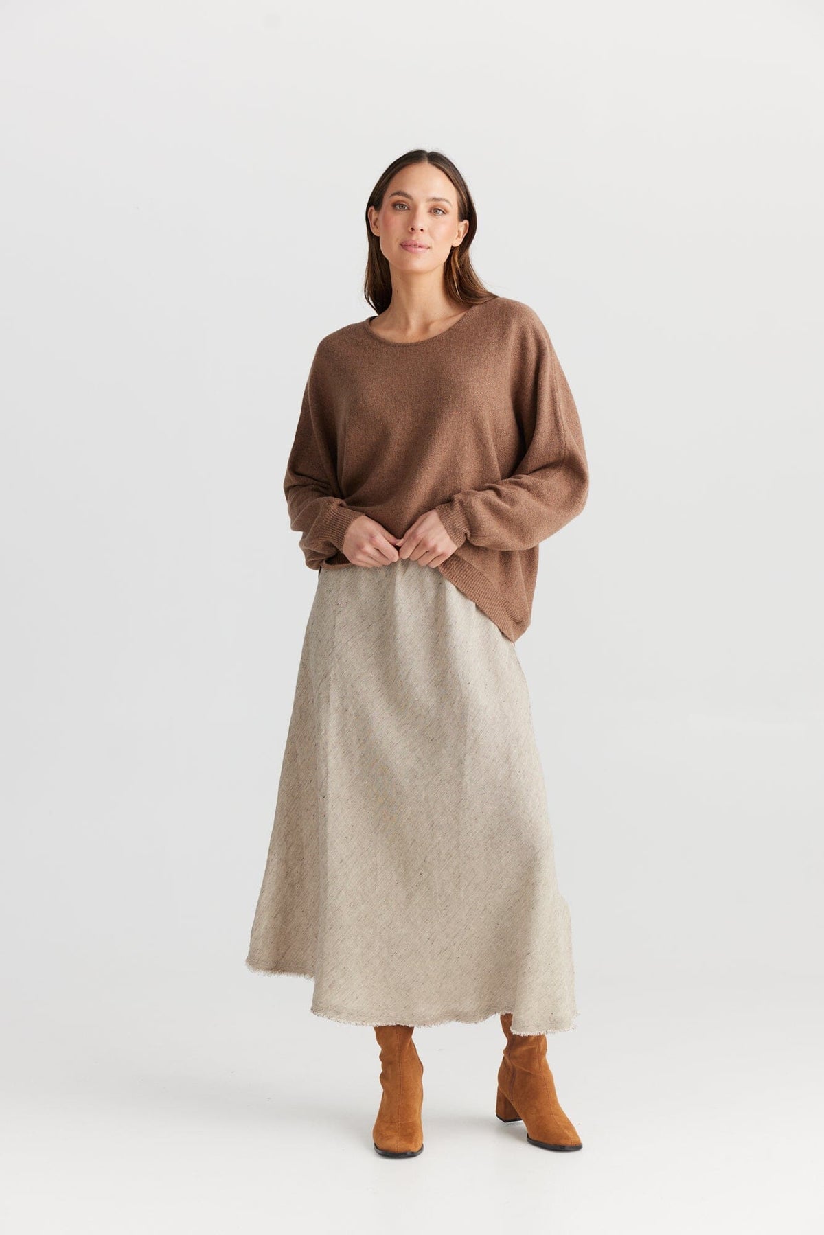 THE SHANTY CORPORATION Freddie Knit - Nut Jumpers + Knitwear - Zabecca Living